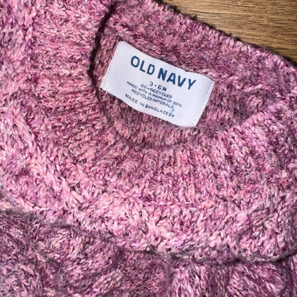 Old Navy Pink Knit Baby Sweater set - Picture 5 of 5